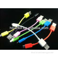 Popular colorful mobile phone connect cable for HTC
